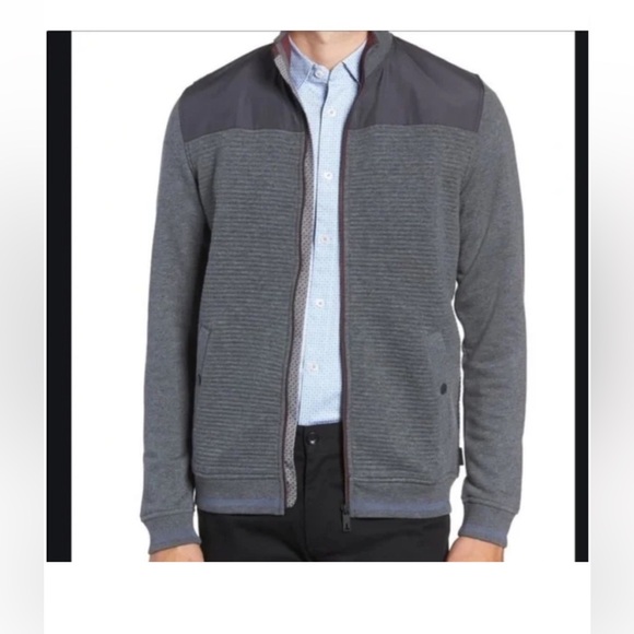 Ted Baker Other - Ted Baker London Sardin quilted jacket in gray size 4/Large